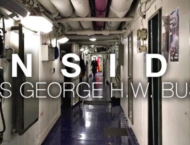 Βίντεο: Σύντομη βόλτα στο αεροπλανοφόρο USS George H.W. Bush